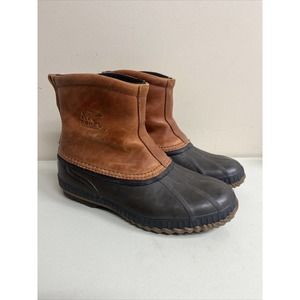 Sorel Cheyanne Leather Premium Snow Work Duck Insulated Boots Mens Sz 9.5